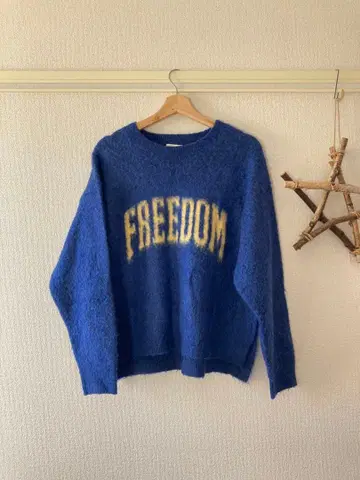 샤기 니트 풀오버 새상품급