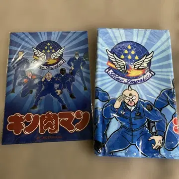 근육맨 블루 임펄스 콜라보 굿즈 클리어 파일 타월