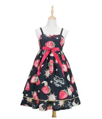 해외 브랜드 Pretty Rock Baby 스트로베리 스타 문 JSK