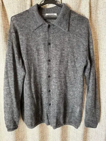 AURALEE 24AW KID MOHAIR SHEER CARDIGAN