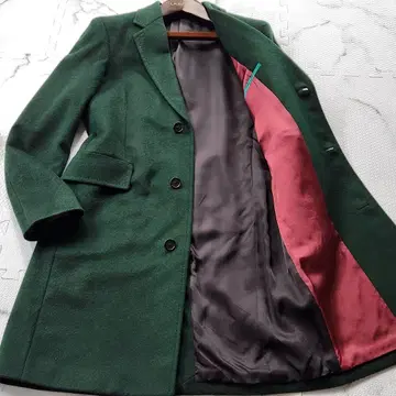 컨디션 최상 폴스미스 체스터 코트 현행 택 총 캐시미어 그린