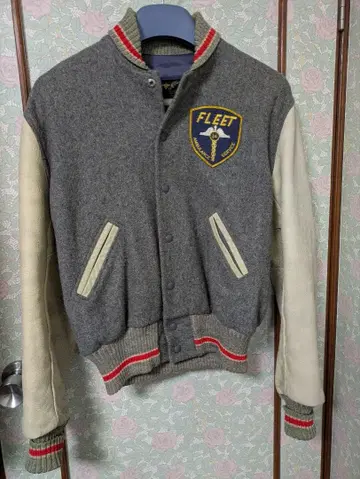 알비온 어워드 자켓 울/가죽 USA제 사이즈 40