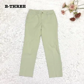 s2254 [ 비쓰리 ] 슬랙스 팬츠 성숙 캐주얼 그린 계열 깔끔