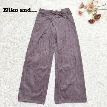 s2256 [ 니코앤드 ] 이지 팬츠 코듀로이 퍼플 코튼 100%