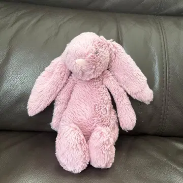 핑크색 토끼 봉제 인형 s 사이즈