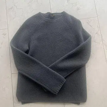 Drawer 리브 스웨터 그레이