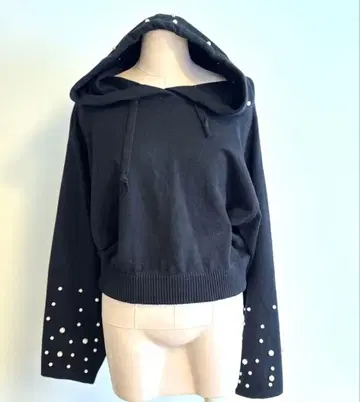 ZARA 자라 펄 니트 후드 후드티 사이즈 M