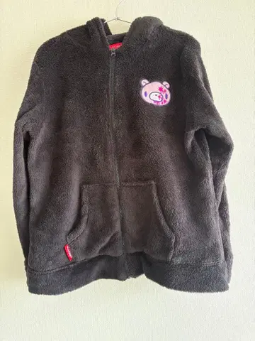 GLOOMY 플리스 자켓 블랙