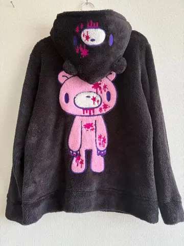 GLOOMY 복슬복슬 후드티 블랙