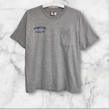 USA제 UNION MADE STEAMFITTERS 프린트 T셔츠