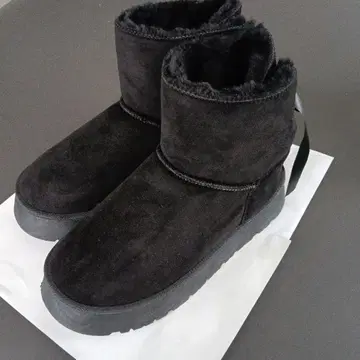 GRL 그레일 블랙 리본 포함 어그 부츠