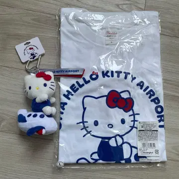 키티 산리오 오이타 공항 한정판 하모니랜드 키링 티셔츠