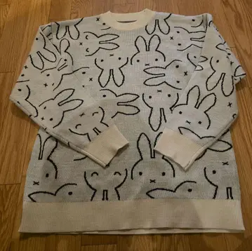 [ graniph ] 그라니프 미피 페이스 워셔블 자카드 니트