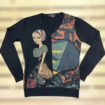 Custo Barcelona 긴팔 티셔츠 아트 프린트