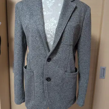 그레이 신축성 있음 캐주얼 수트