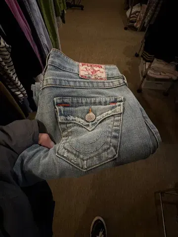 True Religion 여성용 부츠컷 데님