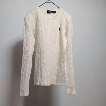 폴로 랄프로렌 XS 양모 캐시미어 케이블 니트