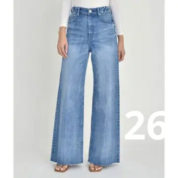 야누크 YANUK 와이드 플레어 데님 팬츠 26