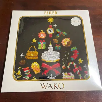 와코 한정판 [페이러] 타월 손수건 WAKO TREE 블랙 미개봉 새상품