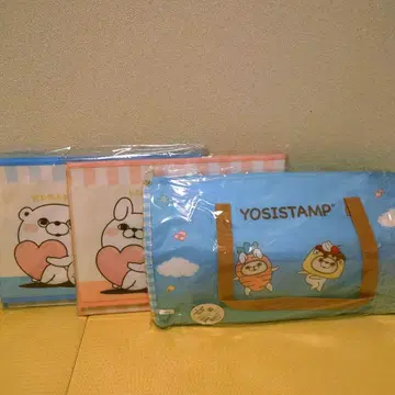 YOSISTAMP 요시 스탬프 뚜껑 포함 수납 BOX 2종 세트+보냉백