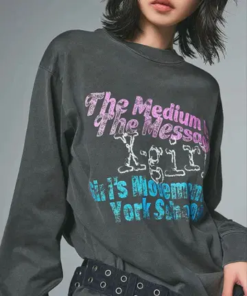 빈티지 가공 [ 새상품 ] 배송비 포함 XGIRL 엑스걸 롱 T