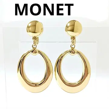모네 귀찌 흔들리는 서클 반지 골드 빈티지 MONET