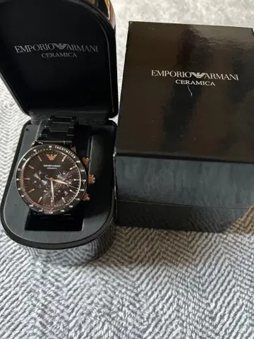 EMPORIO ARMANI CERAMICA 블랙 손목시계