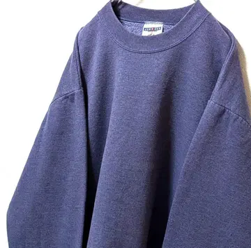 저지 무지 맨투맨 트레이닝복 블루 파랑 네이비 네이비 컬러 L 구제 의류