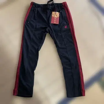 그라미치 x 차오패닉 한정판 블랙 레드 스트라이프 팬츠 M 사이즈