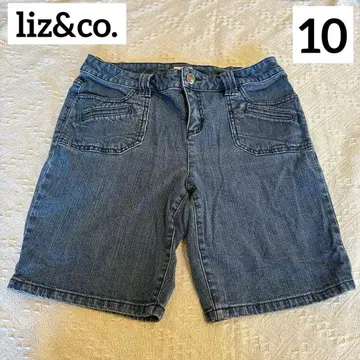liz&co. [10] 스트레치 데님 숏팬츠 데님 하프 팬츠