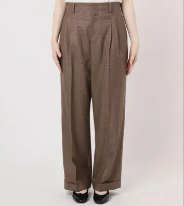 IENA 건클럽 체크 팬츠