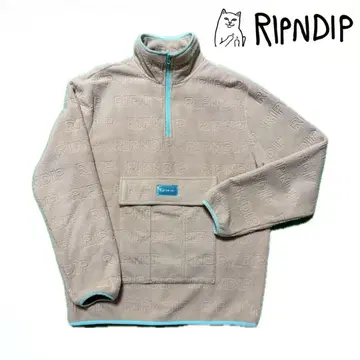 RIPNDIP 베이지 플리스 보아 자켓