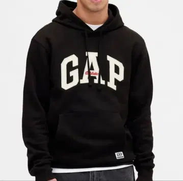 새상품 GAP 로고 후드티 XS 블랙