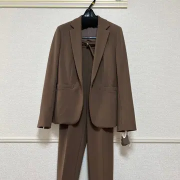 브라운 셋업 팬츠 셋업 S