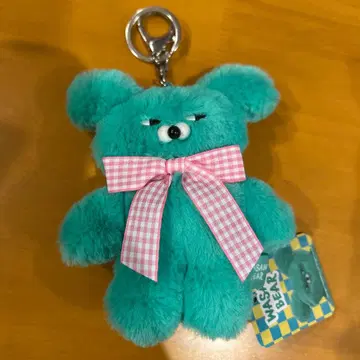 와사비 베어 봉제 인형 키링