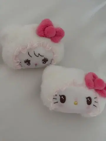 산리오 mikko 헤어 클립 세트 키티 무스