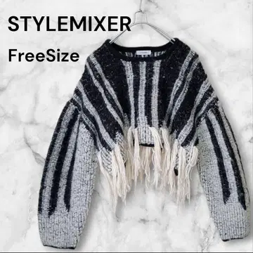 STYLEMIXER 스타일 믹서 인터샤 프린지 니트