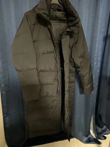 DUARIG 블랙 롱 다운 자켓 O 사이즈