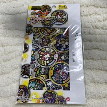 새상품 요괴워치 극세사 클리너 메달 패턴 블랙 레트로