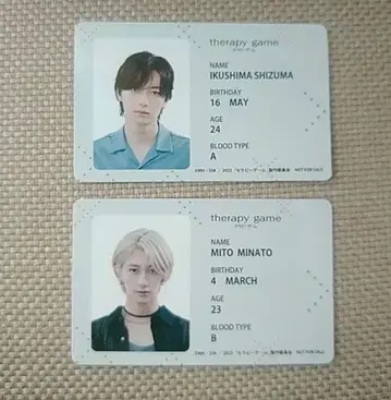 세라피 게임 애니메이트 특전 포토 카드 ID 카드풍 포토 카드