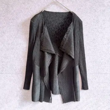 [ 데레미터 ] 드레이프 플리츠 토퍼 가디건 자켓 겉옷