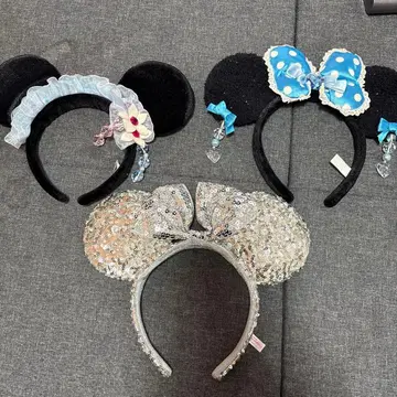 미니 귀 머리띠 3종 세트