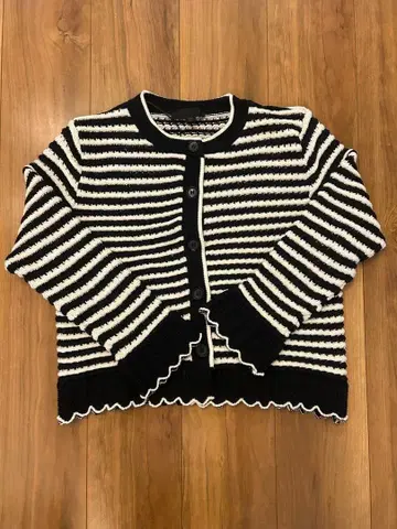 ZARA 여성용 스트라이프 니트 가디건