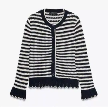 ZARA 여성용 스트라이프 니트 가디건