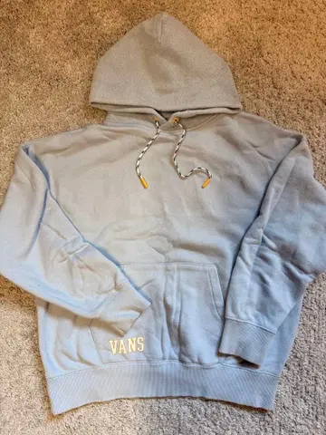 VANS 라이트 블루 후드티 M 사이즈