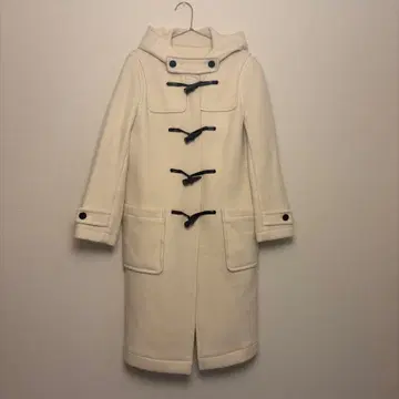 [ DRESSTERIOR ] 아이보리 후드 부착 더플 코트