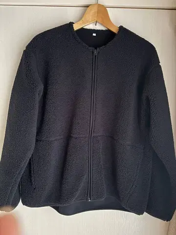 무인 보아 플리스 자켓 다크 네이비 M 미사용