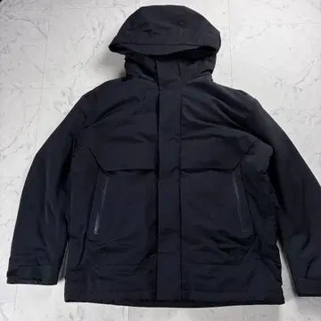 새상품급 +J 유니클로 하이브리드 다운 오버 사이즈 후드티 블랙 M