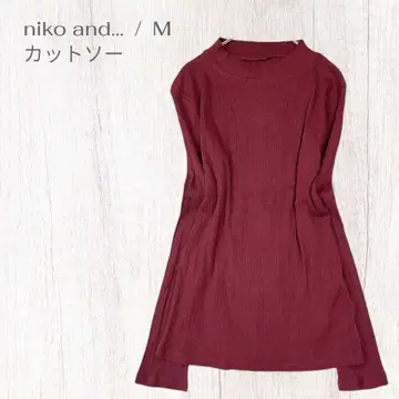 니코앤드 긴팔 티셔츠 가을/겨울 돌려입기 좋은 심플 모크넥 리브 M