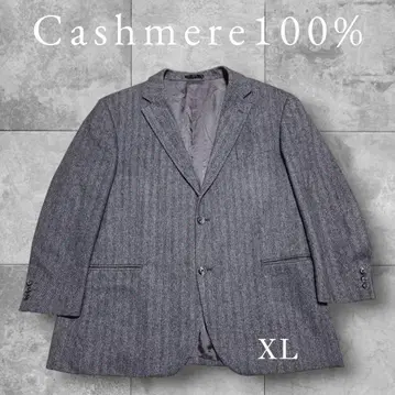 VOLGA 캐시미어 100% 헤링본 자켓 XL